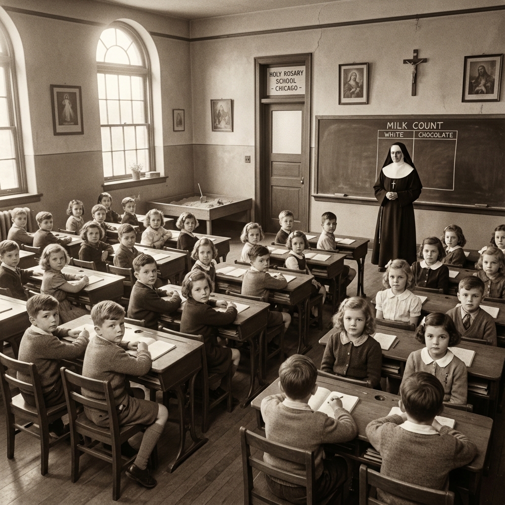 Holy Rosary classroom scene