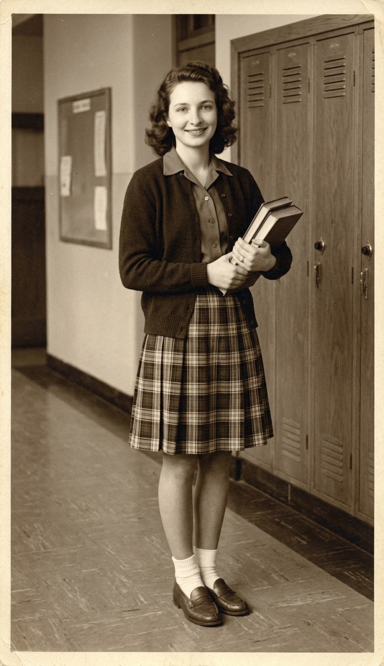 Portrait in school clothes