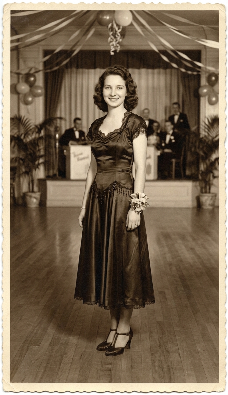 Portrait in dance dress